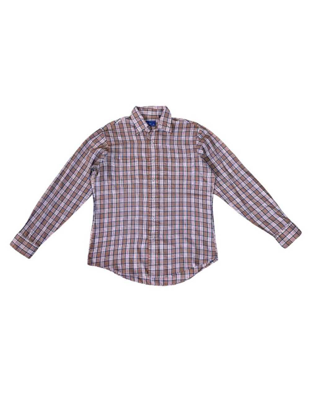 Vintage 1990s JCPenney Plaid Flannel Shirt Cotton One Pocket